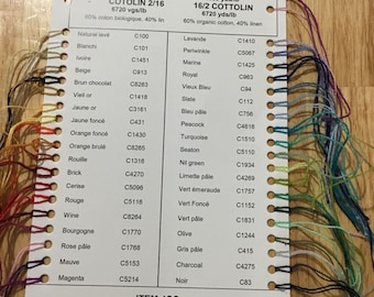 Color Cards - Yarns by Maurice Brassard