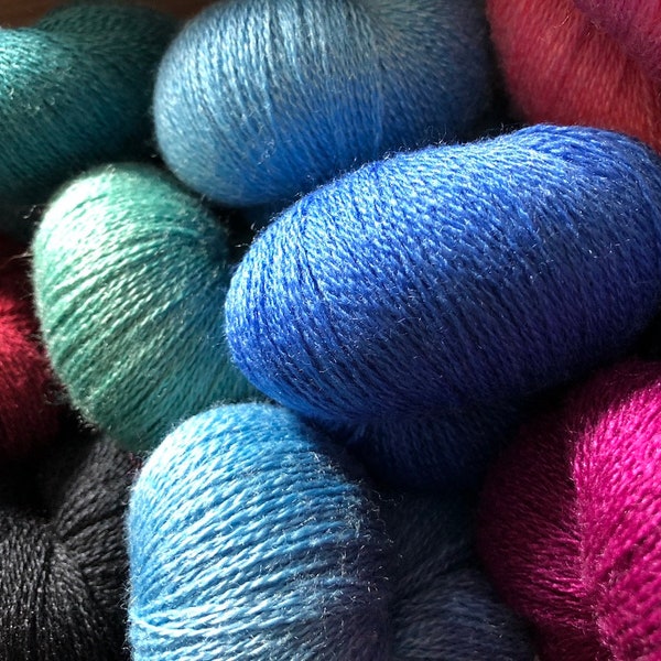 Jaggerspun Zephyr Wool-Silk Skeins Laceweight 50-gram skeins  Flat Rate Shipping - Any Quantity