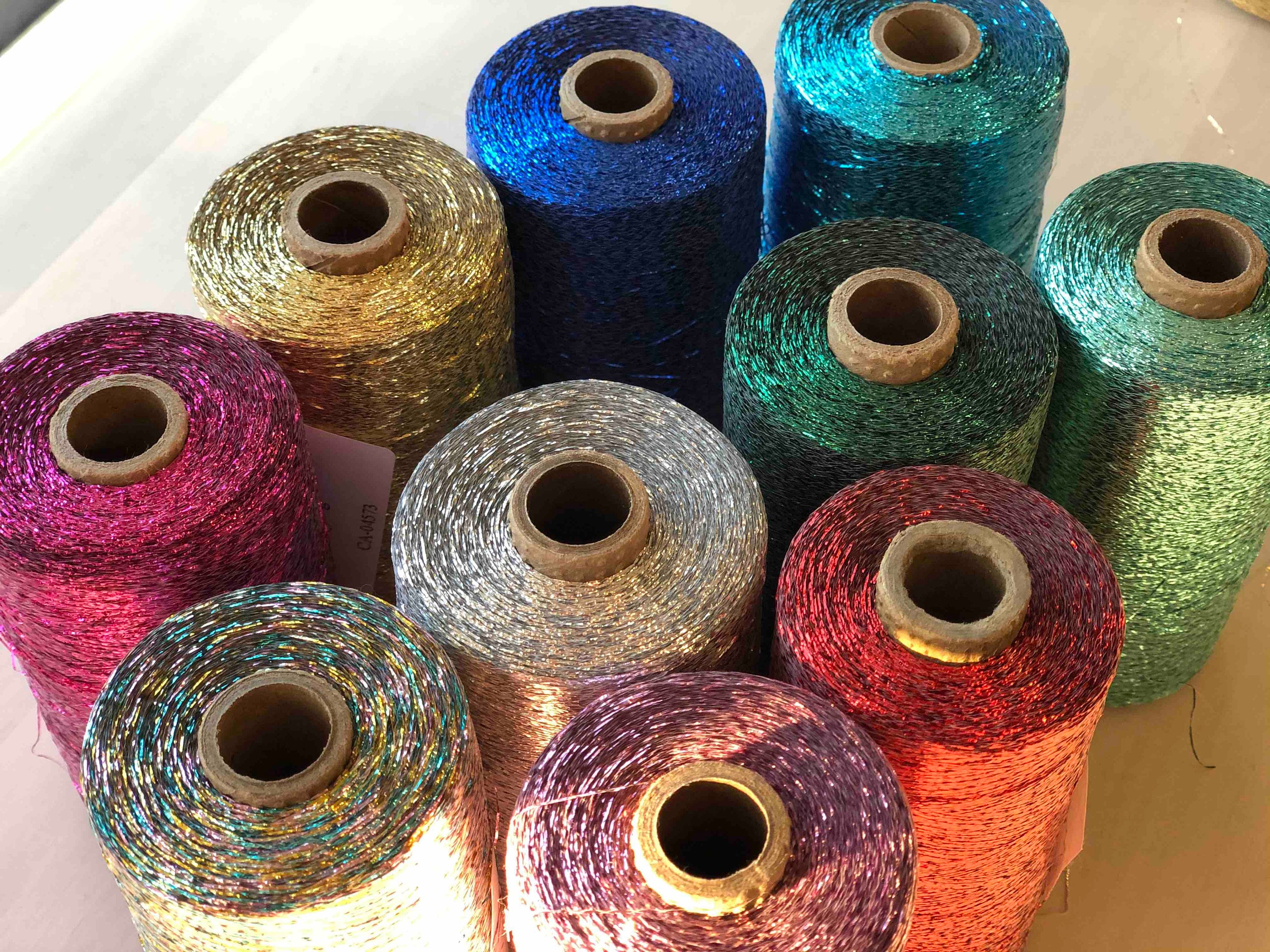 Metallic yarn sale