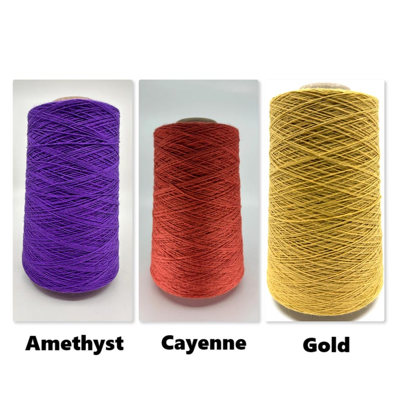 Lofty Cotton 8/2 - 1lb Cones High Quality Ringspun, Combed Cotton - US Grown, Spun and Dyed image 5