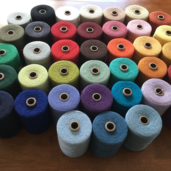 Organic Cottolin  8/2 weaving yarn - 60pct organic cotton 40pct linen  - Maurice Brassard