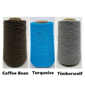 Lofty Cotton 8/2 - 1lb Cones High Quality Ringspun, Combed Cotton - US Grown, Spun and Dyed image 2