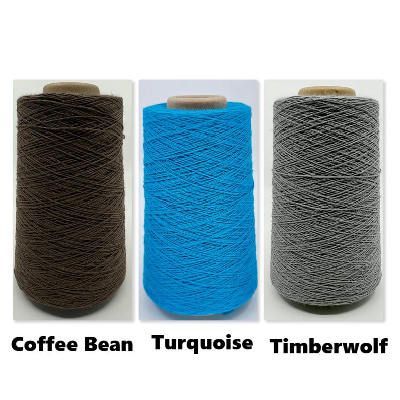 Lofty Cotton 8/2 - 1lb Cones High Quality Ringspun, Combed Cotton - US Grown, Spun and Dyed image 2