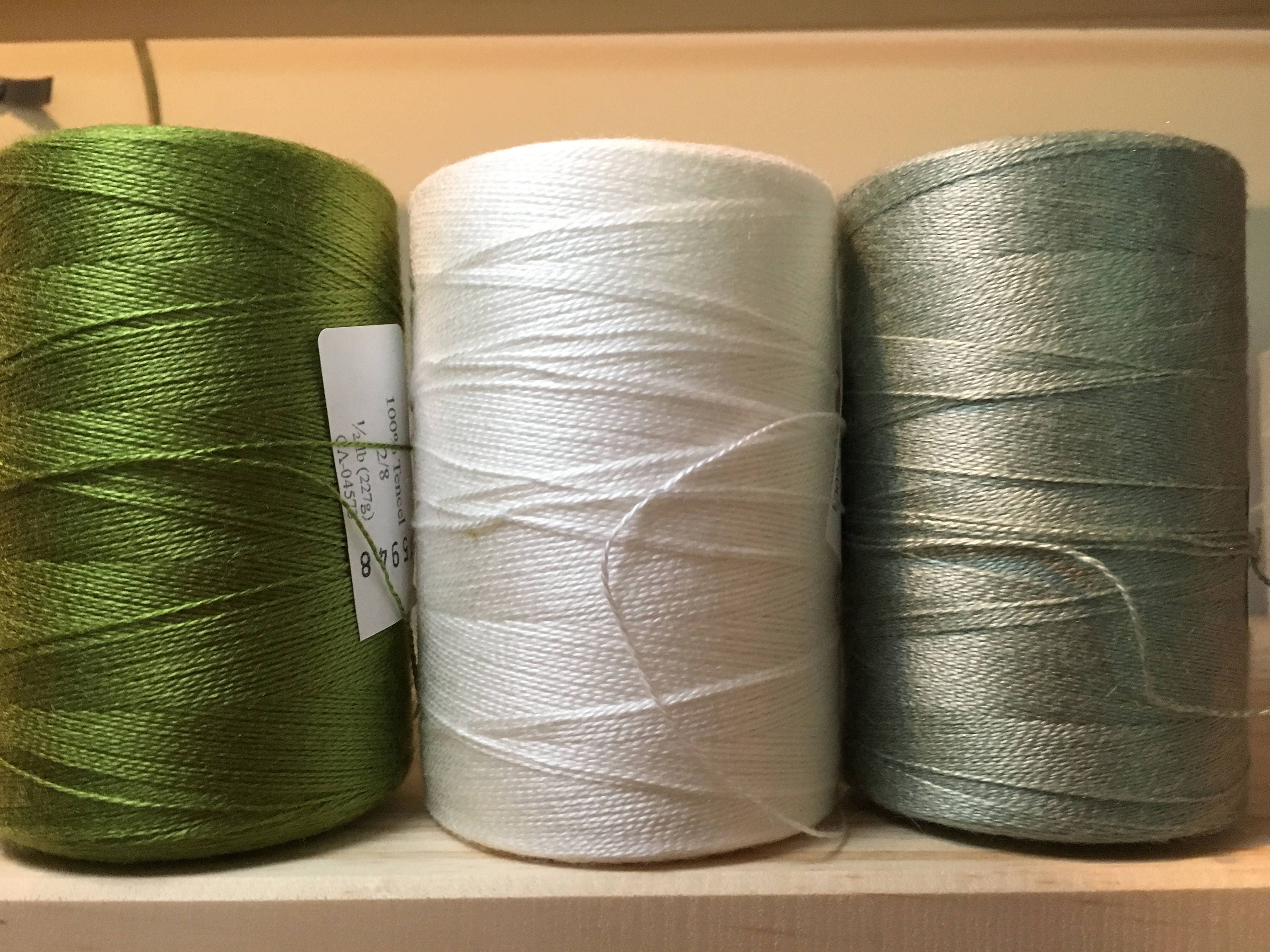 Tencel 8/2 tencel Weaving Yarn 1/2 pound tubes 1680 Etsy