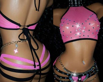 Etsy Stripper Outfit Thong Hand Made Clothes Etsy Exoticwear Custom Etsy Pole Dance Clothes, Etsy Exoticwear