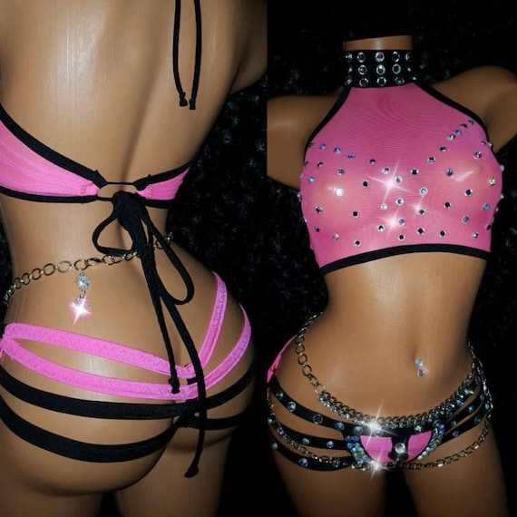 Etsy Stripper Outfit Thong Hand Made Clothes Etsy Exoticwear Custom Etsy Pole Dance Clothes, Etsy Exoticwear