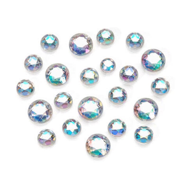 18 14 12sizes Rhinestones Flat Back Rhinestones Only Crystal Color 100 300 Iridescent Or Clear