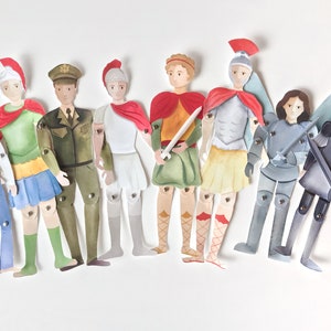 Digital Download Soldier Saint Paper Dolls