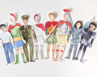 Digital Download Soldier Saint Paper Dolls