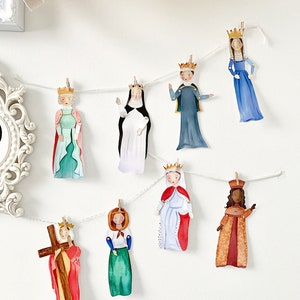 Digital Download Princess Saint Paper Dolls