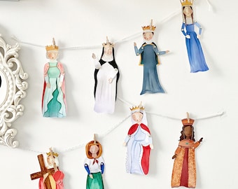 Digital Download Princess Saint Paper Dolls