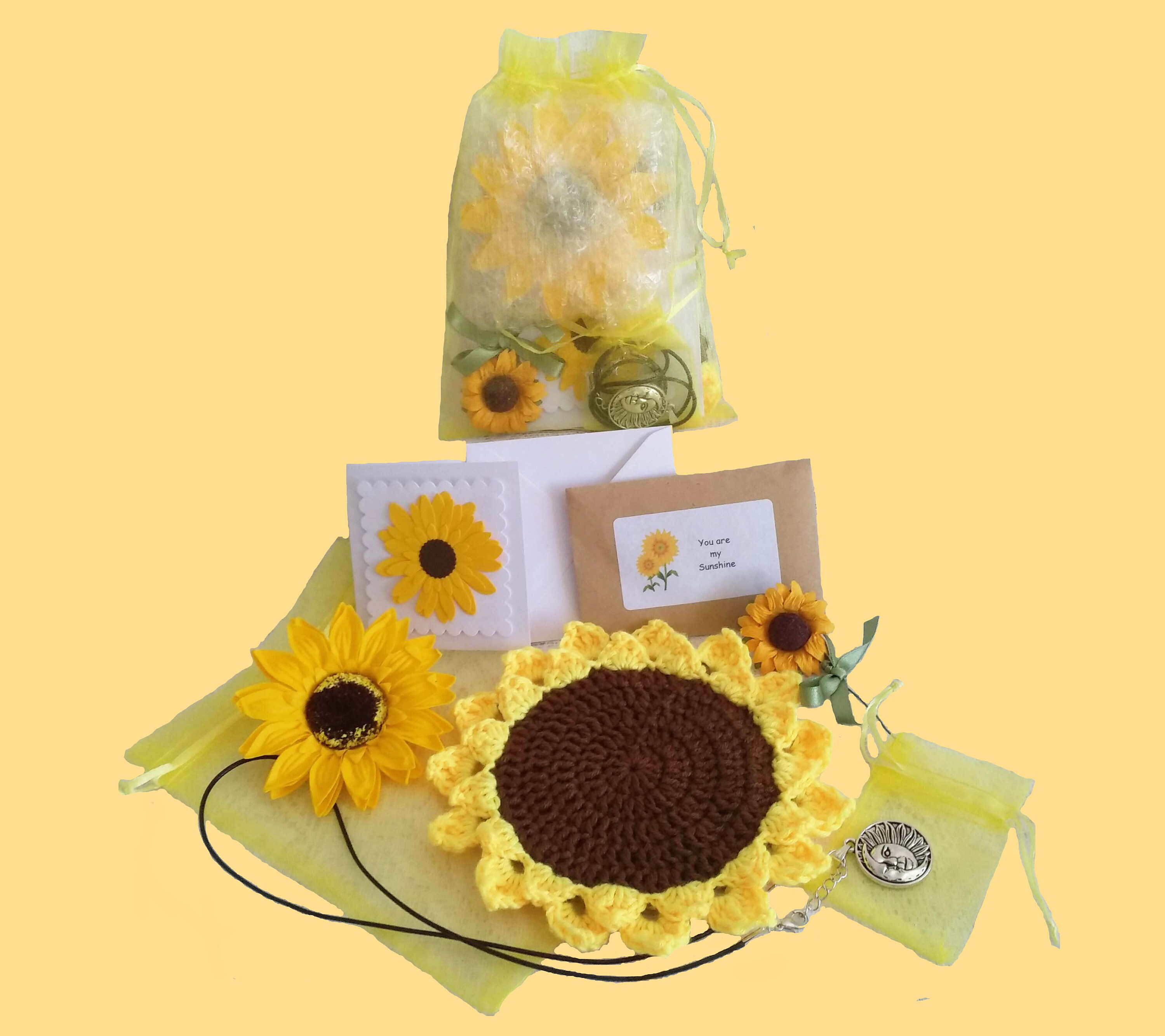 Sunflower Gift Bag Little Bag of Sunshine Flower Thinking of Etsy