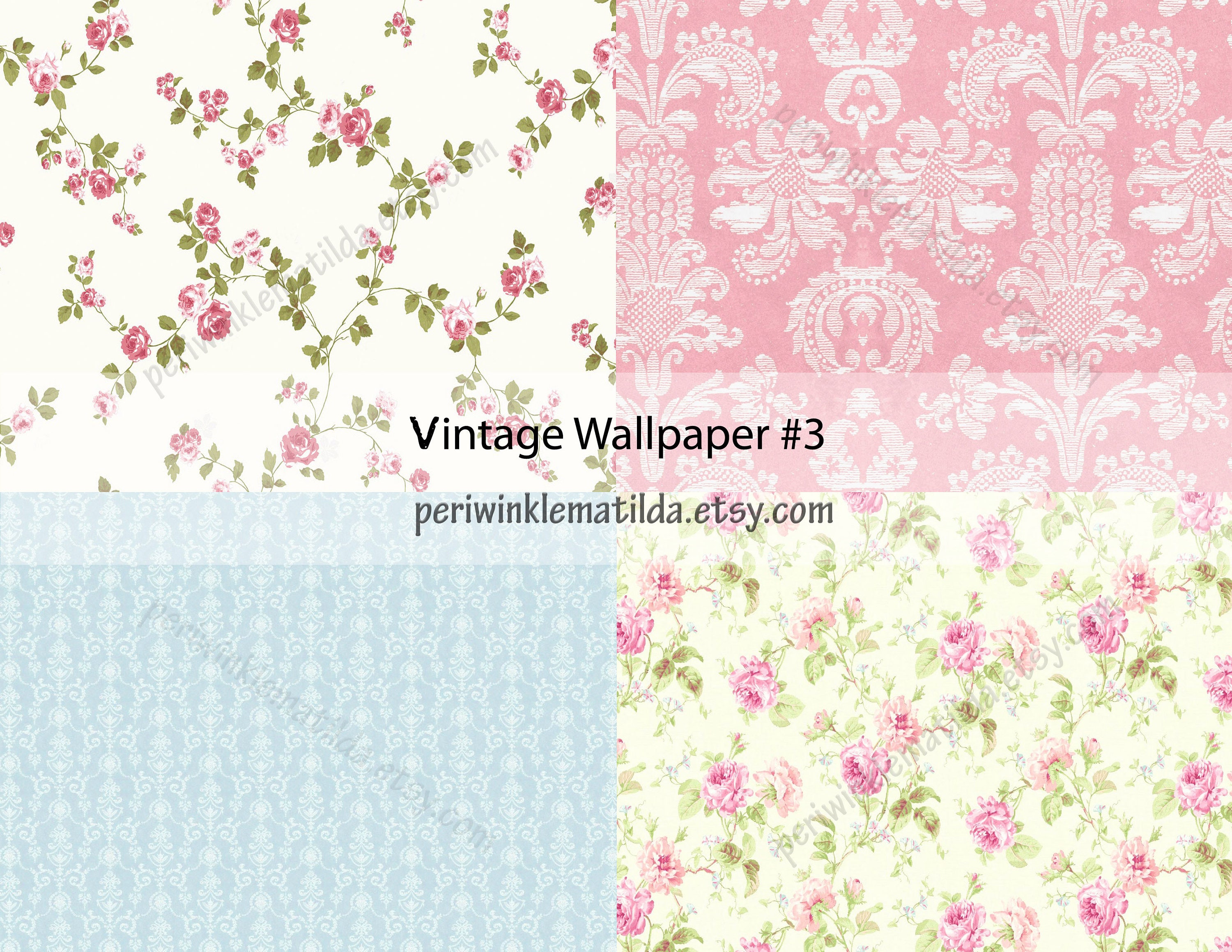 Vintage Wallpaper 3 Antique Wallpaper Printable Digital | Etsy
