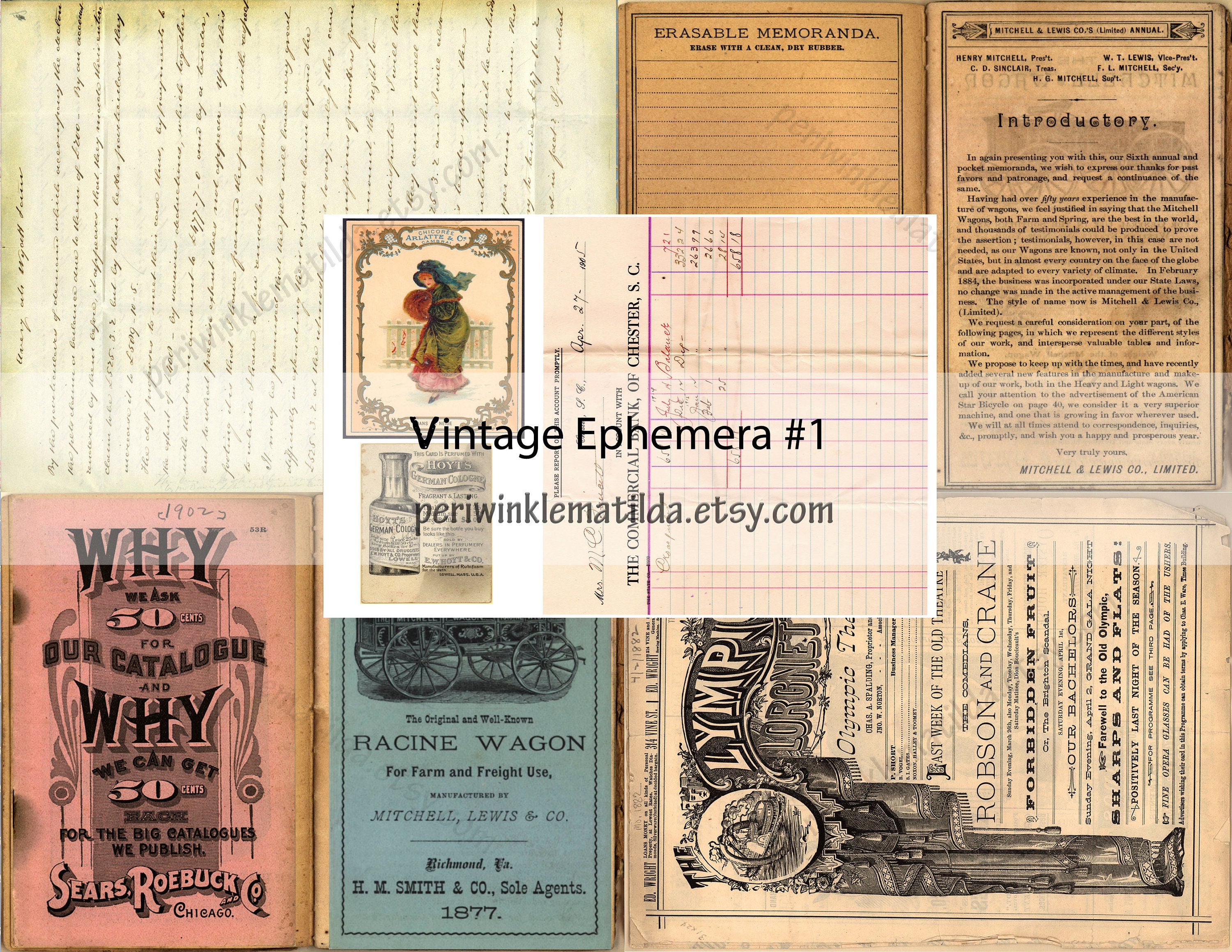 Vintage Ephemera 1 Antique Ephemera Printable Digital Etsy