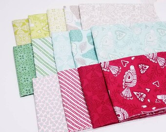 Kate Spain North Woods -- 14 Fat Quarter Bundle Northwoods Christmas cotton quilting fabric