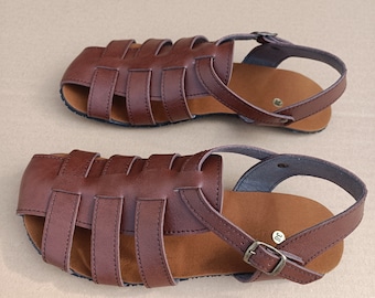 BAREFOOT SIERRA Brown, 20% off promotion, Vegan sandass, cruelty-free sandals, eco-friendly, summer vegan sandals