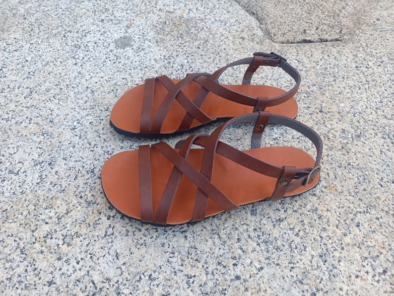 BAREFOOT DELFOS, color Brown, 20% off promotion, Vegan sandass, Barefoots sandals, Barefoot shoes image 3