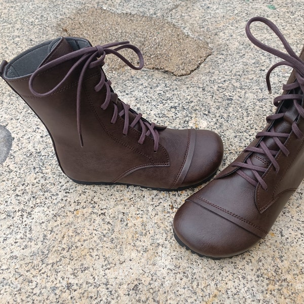 vegan black ankle boots