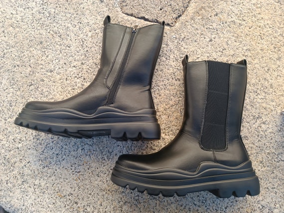 50% KORTING Black Friday Vegan Boots vegan groene laarzen - Etsy België