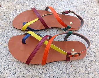 BAREFOOT HECTOR combi colors, 20% off promotion, Vegan sandass, cruelty-free sandals, eco-friendly, summer vegan sandals