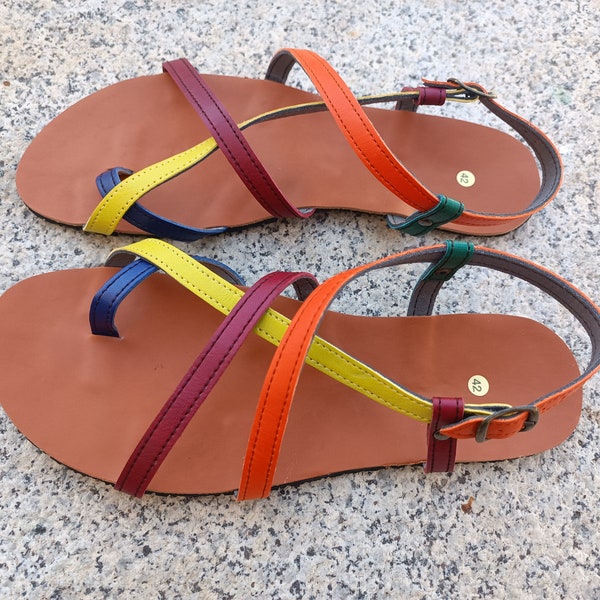 BAREFOOT HECTOR combi colors, 20% off promotion, Vegan sandass, cruelty-free sandals, eco-friendly, summer vegan sandals