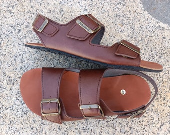 BAREFOOT CHAD Brown, 20% off promotion, Vegan sandass, cruelty-free sandals, eco-friendly, summer vegan sandals