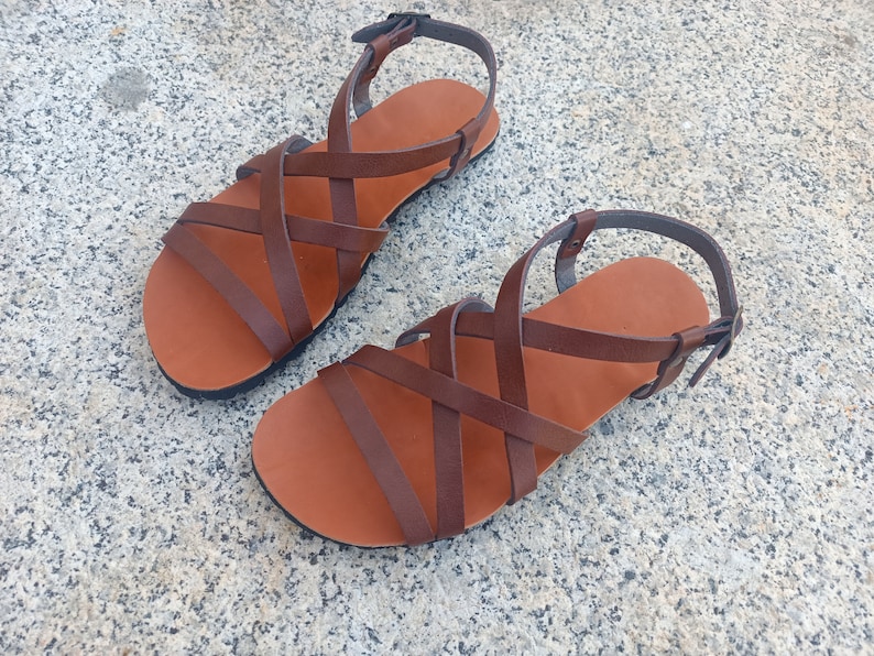 BAREFOOT DELFOS, color Brown, 20% off promotion, Vegan sandass, Barefoots sandals, Barefoot shoes image 9
