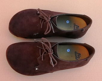 Free shipping Europe, vegan shoes, Winter Shoes, black shoes,  model HELSINKI SUEDE BROWN