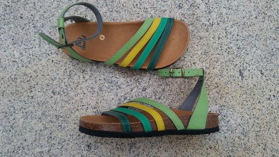 SOLDES été 20 % de rabais inclus, livraison gratuite, sandales de couleur, couleur sandales, chaussures d’été, sandales plates, sandales lanières, vegan, KOTO combi SOLDES été 20 % % % de rabais inclus, livraison gratuite, sandales de couleur, couleur sandales, chaussures d’été, sandales plates, sandales lanières, vegan, KOTO combi 84a6a0