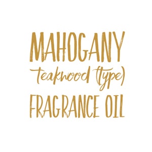 Mahogany Teakwood type Premium Fragrance Oil for Crafting Making Aroma Bead Car Scents Freshies DIY Candles