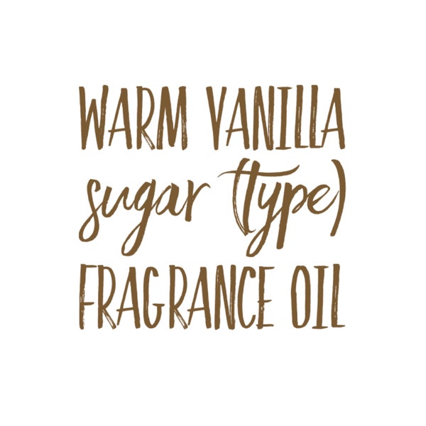 Warm Vanilla Sugar type premium Fragrance Oil for Crafting Making aroma bead car scents DIY Candles