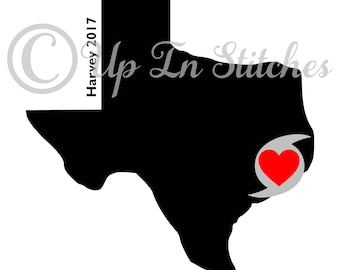 Set von 10 Hurrikan Harvey SVG-Dateien