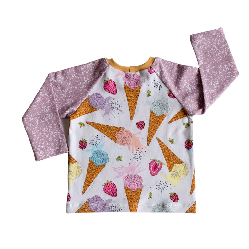 Teegy Togs Ice Cream T-Shirt for Babies and Kids Whimsical T-Shirt One-of-a-kind T-shirt Organic Ice Cream T Toddler T-Shirt