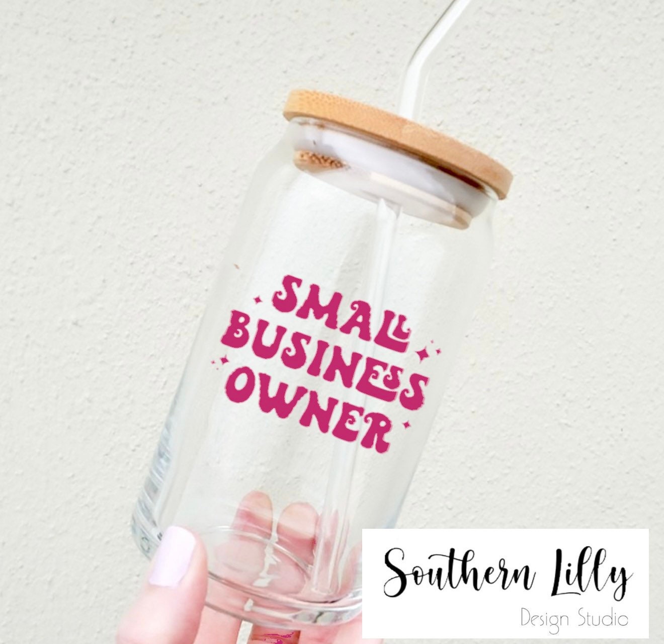 Small Business Owner 16oz Glass Cup [More Colors Available]