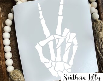 Skeleton Peace Vinyl Decal Waterproof Sticker for Car