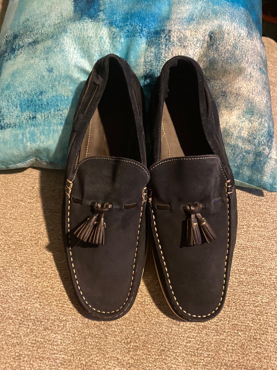 Ermenegildo Zegna Navy Lace-Up Shoes main image 0