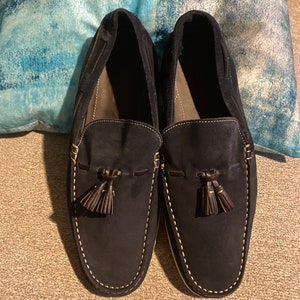 Ermengildo Zegna Men\'s Brown Suede Slip-On Loafers Size  7.5M Ermenegildo Zegna | Shoes | Ermenegildo Zegna Mens Soft  main image 4