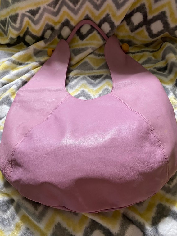 Unique Lavender Leather Furla Hobo Shoulder Bag