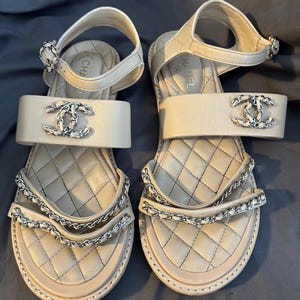 シャネル チェーン　ヴィンテージ サンダル CHANELビンテージサンダル
