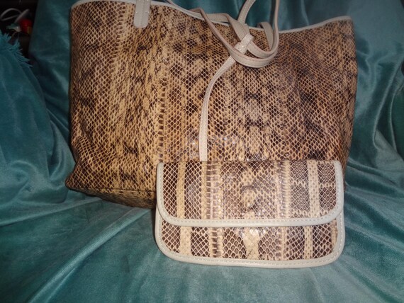 Python Shoulder Bag/Tote Bag - image 2