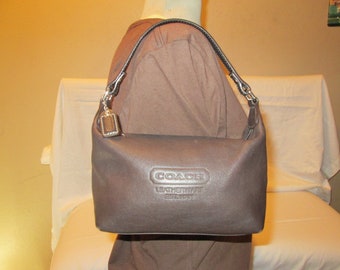 Small Brown Leather Coach Bag