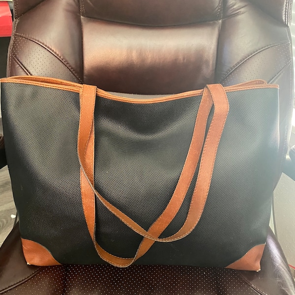 BAJADA DE PRECIO Tote Bottega Venetta Marco Polo negro y marrón