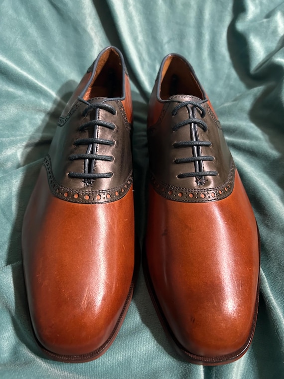 Florsheim Markham Limited Brown/Navy Dress Shoes 8.5D Florsheim Markham Limited Brown/navy Dress Shoes 8.5D - Etsy main image 2