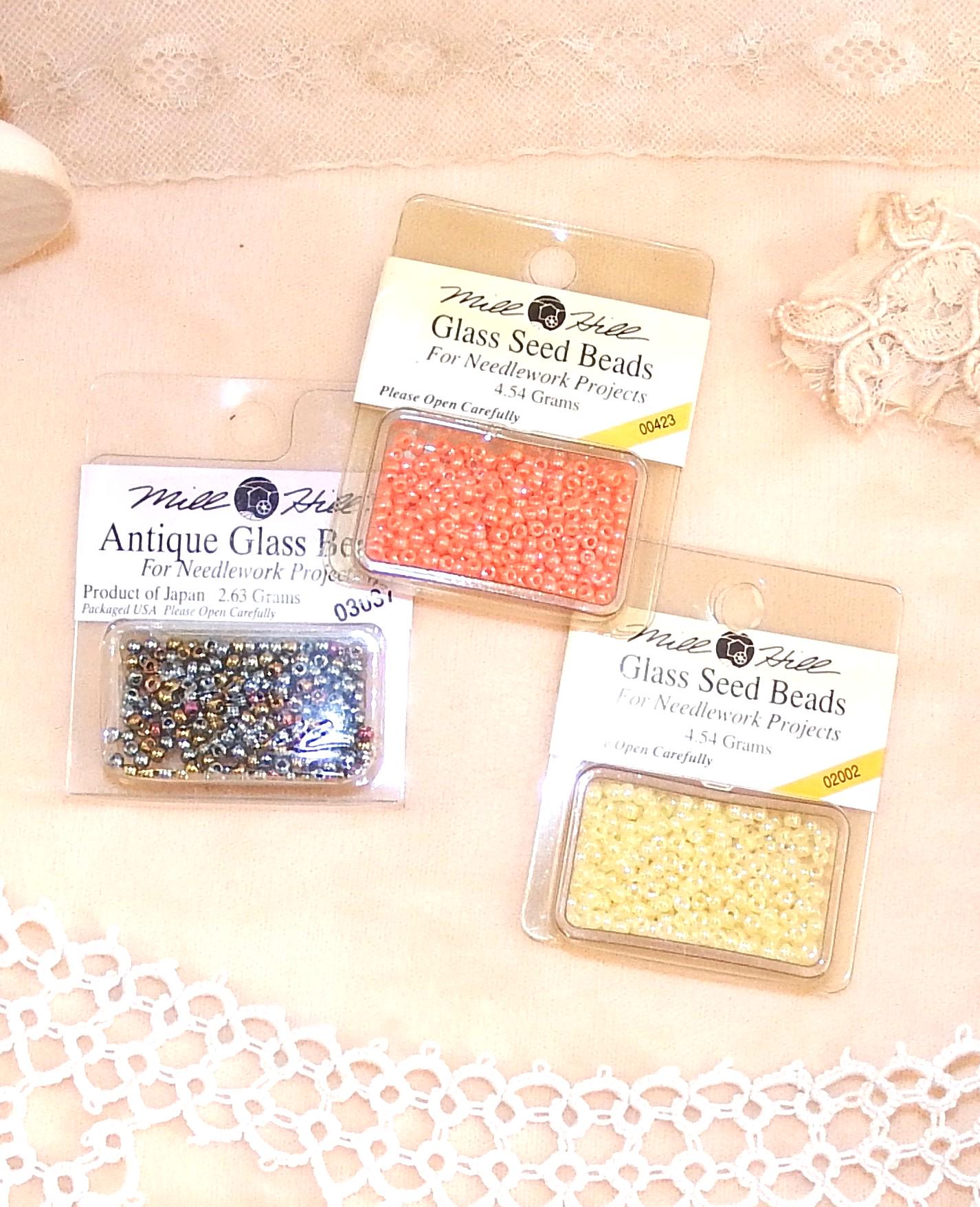 Reste De Kit Broderie Perles Mill Hill - Déco Noël Chaussures - Fils Et Aimant