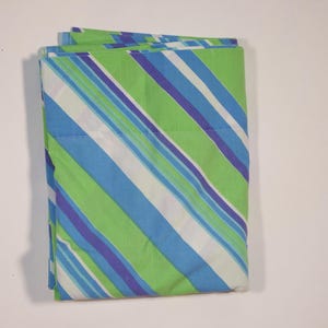 Vintage 1971 Fieldcrest Perfection Infinity Twin Flat Bed Sheet by Yves St. Laurent