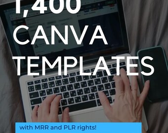 Plus de 1 400 modèles de maquette Canva modifiables avec MRR et DPP