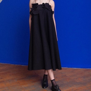 Woman long dress / woman black maxi dress / cocktail black dress / plus size woman dress / spaghetti strap long dress /wedding formal dress
