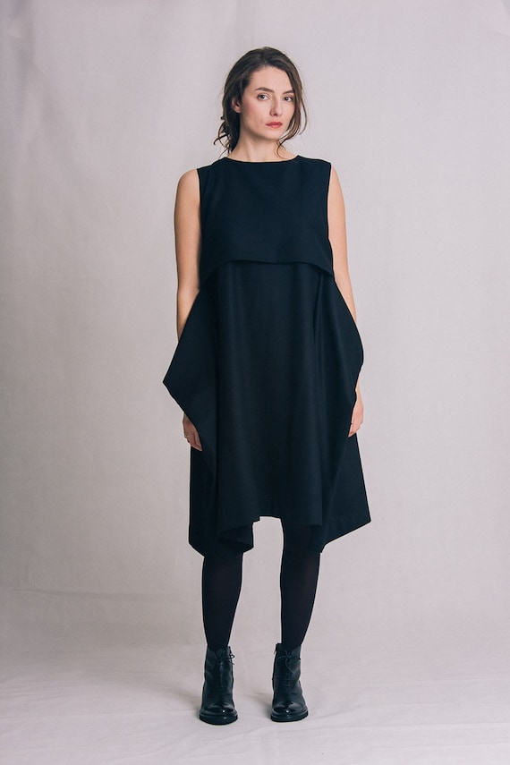 Black sleeveless cheap dress casual