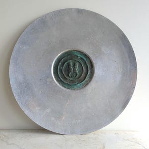 Plateen Danish silversmith 18" seahorse platter