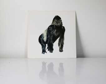 Vintage Gorilla print wall art